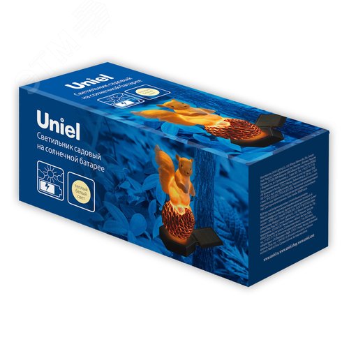 Светильник садовый на солнечной батарее Белка 1 светодиод Теплый белый свет 1xАAА Ni-Mh аккумулятор в комплекте IP44 USL-S-834/PM410 SQUIRREL - фото 9