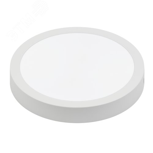 Светильник светодиодный накладной круглый 18 Вт белый свет 4000К белый корпус Volpe ULM-Q241 18W/4000K WHITE - фото 1
