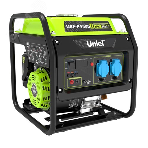 Изображение товара Генератор бензиновый инверторный на раме Однофазный Максимальная мощность 3,8Квт Ручной стартер URF-P4500i (шт)