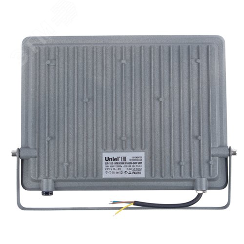 Прожектор светодиодный 150Вт Дневной свет 6500K Угол 90 градусов Корпус серый ULF-F52D-150W/6500K IP65 200-240V GREY - фото 3