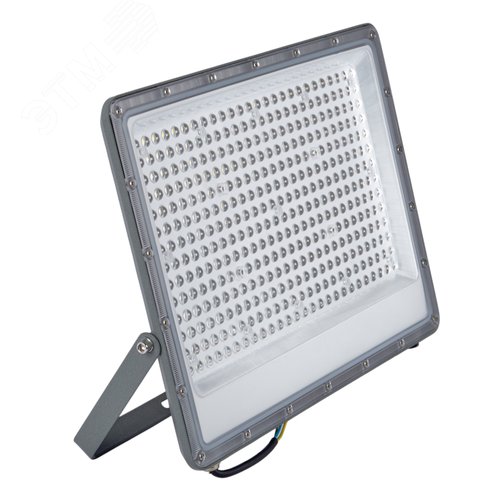 Прожектор светодиодный 300 Вт Дневной свет 6500K Угол 60 градусов Корпус серый ULF-F52B-300W/6500K IP65 200-240V GREY - фото 5