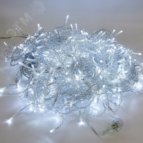 Бахрома светодиодная с эффектом мерцания 50м соединяемая 880 светодиодов белый свет прозрачный провод ULD-B50006-880/TTK WHITE IP44 - фото 11