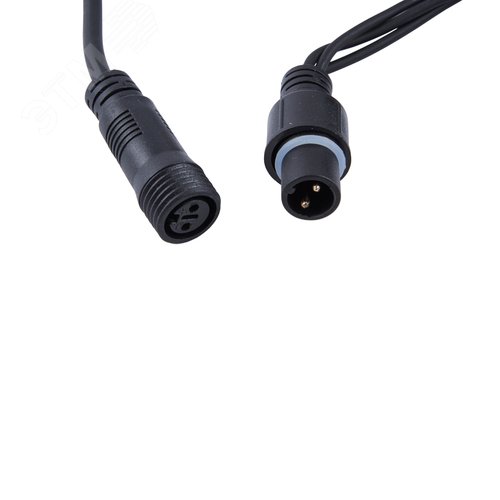 Бахрома светодиодная с эффектом мерцания 5м Соединяемая 300 светодиодов Красный желтый синий зеленый свет Провод черный ULD-B5007-300/TBK MULTI IP67 - фото 4