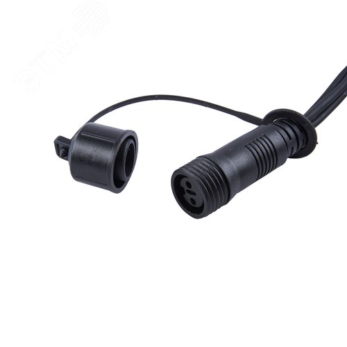 Бахрома светодиодная с эффектом мерцания 5м Соединяемая 300 светодиодов Красный желтый синий зеленый свет Провод черный ULD-B5007-300/TBK MULTI IP67 - фото 6