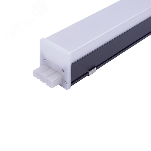 Светильник линейный светодиодный подвесной. Прямой, 60см. Белый свет (6500K). 2000Лм. Алюминий. Корпус черный ULO-N10A-20W/6500K/L60 IP40 BLACK - фото 6