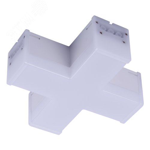 Светильник светодиодный  X-образный. Белый свет (6500K). 1200Лм. Алюминий. Корпус белый ULO-N11X-12W/6500K IP40 WHITE - фото 1