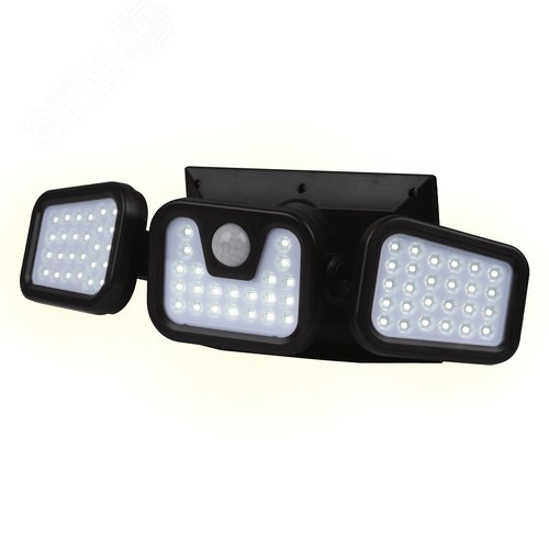 Изображение товара Садовый светильник USL-F-263/PT120 SENSOR на солнечной батарее с датчиком движения. 74 светодиода. Белый свет. 1*18650 Li-Io аккумулятор в/к. IP44 (шт)