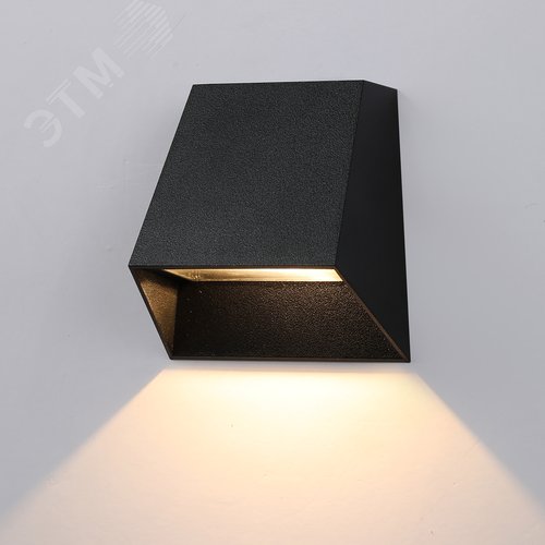 Светильник ULU-P34A-5W/4000K IP65 BLACK  светодиодный уличный. Архитектурный накладной. Белый свет (4000K). Корпус черный. - фото 4