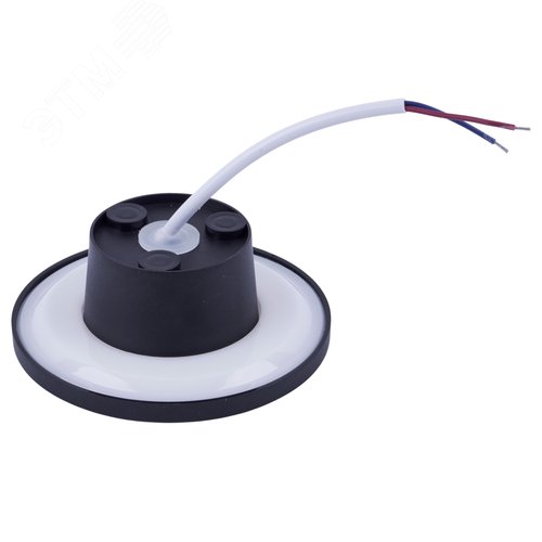 Светильник ULU-P35R-6W/3000K+4000K+6500K/D12 IP65 BLACK светодиодный уличный. Архитектурный накладной. С переключателем цвета свечения. Теплый(3000K)/Белый(4000K)/Дневной(6500K). Диаметр 12 см. Корпус черный - фото 2