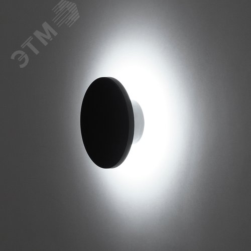 Светильник ULU-P35R-6W/3000K+4000K+6500K/D12 IP65 BLACK светодиодный уличный. Архитектурный накладной. С переключателем цвета свечения. Теплый(3000K)/Белый(4000K)/Дневной(6500K). Диаметр 12 см. Корпус черный - фото 5