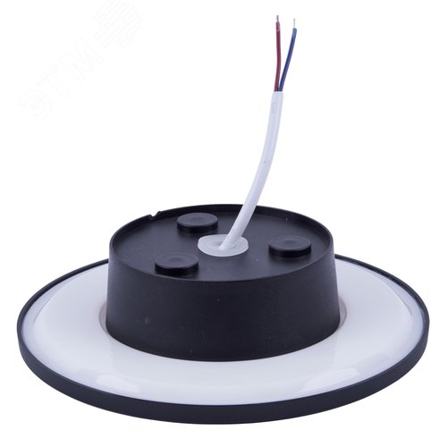 Светильник ULU-P35R-12W/3000K+4000K+6500K/D18 IP65 BLACK светодиодный уличный. Архитектурный накладной. С переключателем цвета свечения. Теплый(3000K)/Белый(4000K)/Дневной(6500K). Диаметр 18 см. Корпус черный. TM Uniel - фото 2