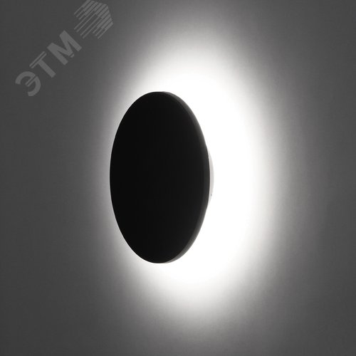 Светильник ULU-P35R-12W/3000K+4000K+6500K/D18 IP65 BLACK светодиодный уличный. Архитектурный накладной. С переключателем цвета свечения. Теплый(3000K)/Белый(4000K)/Дневной(6500K). Диаметр 18 см. Корпус черный. TM Uniel - фото 5