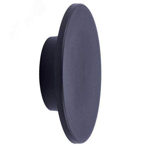 Светильник ULU-P35R-12W/3000K+4000K+6500K/D18 IP65 BLACK светодиодный уличный. Архитектурный накладной. С переключателем цвета свечения. Теплый(3000K)/Белый(4000K)/Дневной(6500K). Диаметр 18 см. Корпус черный. TM Uniel - фото 1