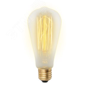 Лампа накаливания декоративная ЛОН 60 вт 300 Лм E27 Vintage IL-V-ST64-60/GOLDEN/E27 VW02