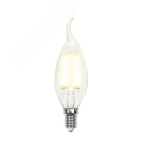 Лампа светодиодная LED 5вт 200-250В свеча на ветру диммируемая 450Лм Е14 3000К Air филамент