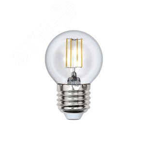 Лампа светодиодная LED 5вт 200-250В шар диммируемый 450Лм Е27 3000К Air филамент