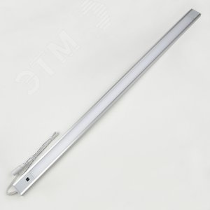 Светильник линейный светодиодный ультраяркий, с бесконтактным выключателем. 600Х30х8 мм. 440 Лм. Серебристый - фото 1