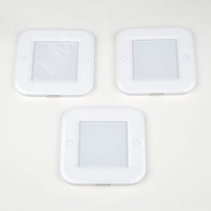 Светильник светодиодный ULM-F41-6W/4200K/DIM SENSOR IP20 WHITE накладной, ультратонкий с бесконтактным выключателем, диммер. Квадратный. 85х85х6,5мм. 255 Lm. Белый. - фото 1