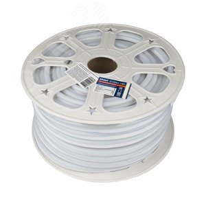 Лента светодиодная гибкая герметичная ULS-N21-2835-120LED/m-8mm-IP67-220V-8W/m-50M-WW. NEON. Бобина 50 м. Теплый белый свет (3000К) - фото 1