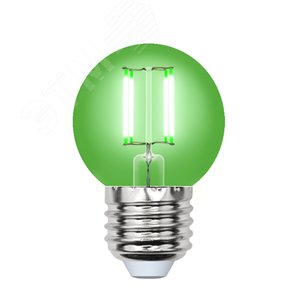 Лампа светодиодная декоративная цветная LED 5вт 200-250В шар 350Лм Е27 ЗЕЛЕНЫЙ Air color