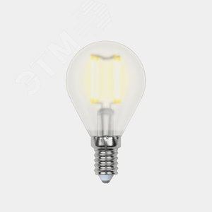 Лампа светодиодная. Форма ''шар'', прозрачная. Air. Теплый (3000K). LED-G45-7,5W/WW/E14/CL GLA01TR