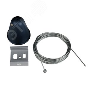 Набор для подвесного монтажа трехфазных шинопроводов UFB-H41 BLACK 1 POLYBAG Цвет черный - фото 1
