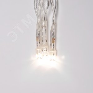 Бахрома светодиодная с контроллером 3 м 200 светодиодов теплый прозрачный провод - фото 6