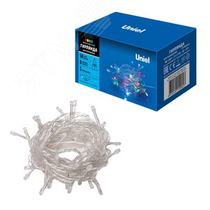 Гирлянда светодиодная с контроллером 5 м 50 светодиодов Разноцветный свет прозрачный провод ULD-S0500-050/DTA MULTI IP20 - фото 7