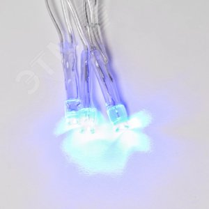 Гирлянда светодиодная с контроллером, 5 м 50 светодиодов ULD-S0500-050/DTA BLUE IP20 Синий свет прозрачный провод - фото 4