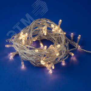 Гирлянда светодиодная с контроллером 5 м 50 светодиодов Теплый прозрачный провод ULD-S0500-050/DTA WARM WHITE IP20 - фото 2