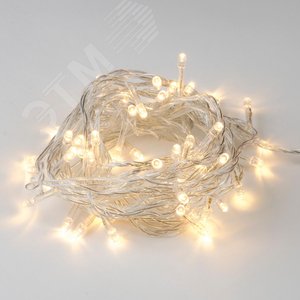 Гирлянда светодиодная с контроллером 5 м 50 светодиодов Теплый прозрачный провод ULD-S0500-050/DTA WARM WHITE IP20 - фото 3