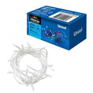 Гирлянда светодиодная 2,5м 20 светодиодов Разноцветный свет Провод прозрачный ULD-S0250-020/STA MULTI IP20 - фото 8