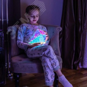 Светильник декоративный Брильянт на батарейках 3АА не в комплекте 100 светодиодов белый свет цвет корпуса радужный ТМ ULD-R507 3АА DIAMOND - фото 7