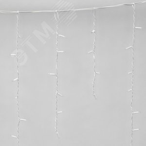 Бахрома светодиодная со статическим свечением 3м соединяемая 200 светодиодов разноцветный цвет белый провода ULD-B3010-200/SWK MULTI IP67 - фото 1