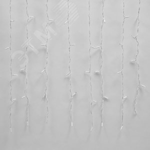 Гирлянда Занавес светодиодный с эффектом мерцания 3х2 м Соединяемый 240 светодиодов красный свет белый провод ULD-C2030-240/TWK RED IP67 - фото 1