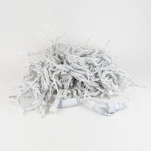 Изображение товара Гирлянда Занавес светодиодный с эффектом мерцания 3х2 м Соединяемый 240 светодиодов белый провод ULD-C2030-240/TWK WHITE IP67 (шт)