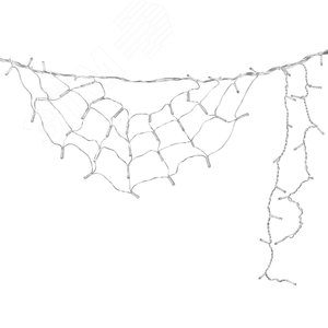 Изображение товара Гирлянда Занавес светодиодный фигурный Радуга 1,9х0,6м 14 подвесов 180 светодиодов Красный зеленый белый синий свет прозрачный провод ULD-E1906-180/DTK MULTI IP20 RAINBOW-2 (шт)