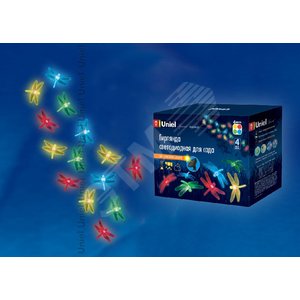 Светодиодный садовый светильник USL-S-123/PT4000 cадовая гирлянда на солнечной батарее Dragonflies Special 05302 Uniel - 2