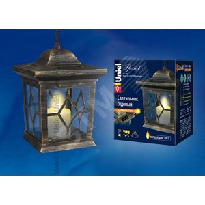 Светильник светодиодный садовый USL-S-180/PT220 на солнечной батарее Bronze lantern Special - фото 2