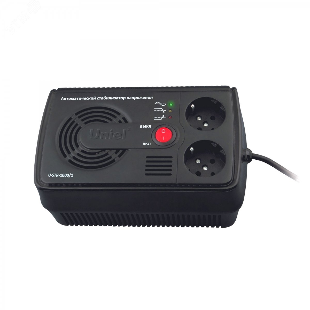 Изображение товара Стабилизатор напряжения U-STR-1000/1 стандартной серии Courage 1000 ВА