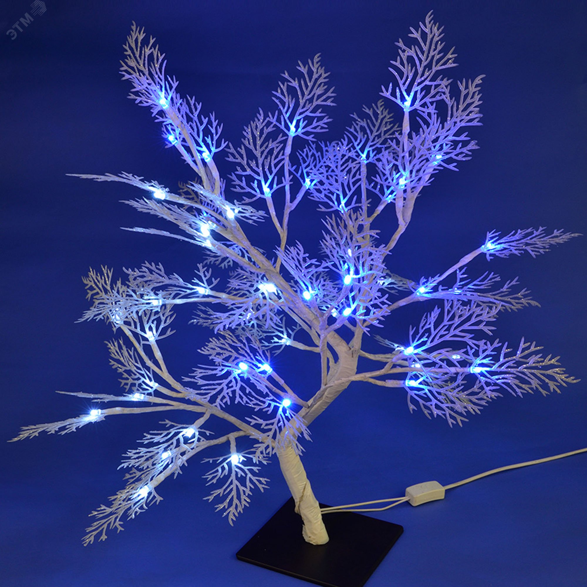 Дерево светодиодное Морозко 50 см 54 светодиода Синий и Провод белый ULD-T3550-054/SWA WHITE-BLUE IP20 FROST UL-00001400 Uniel - превью 5