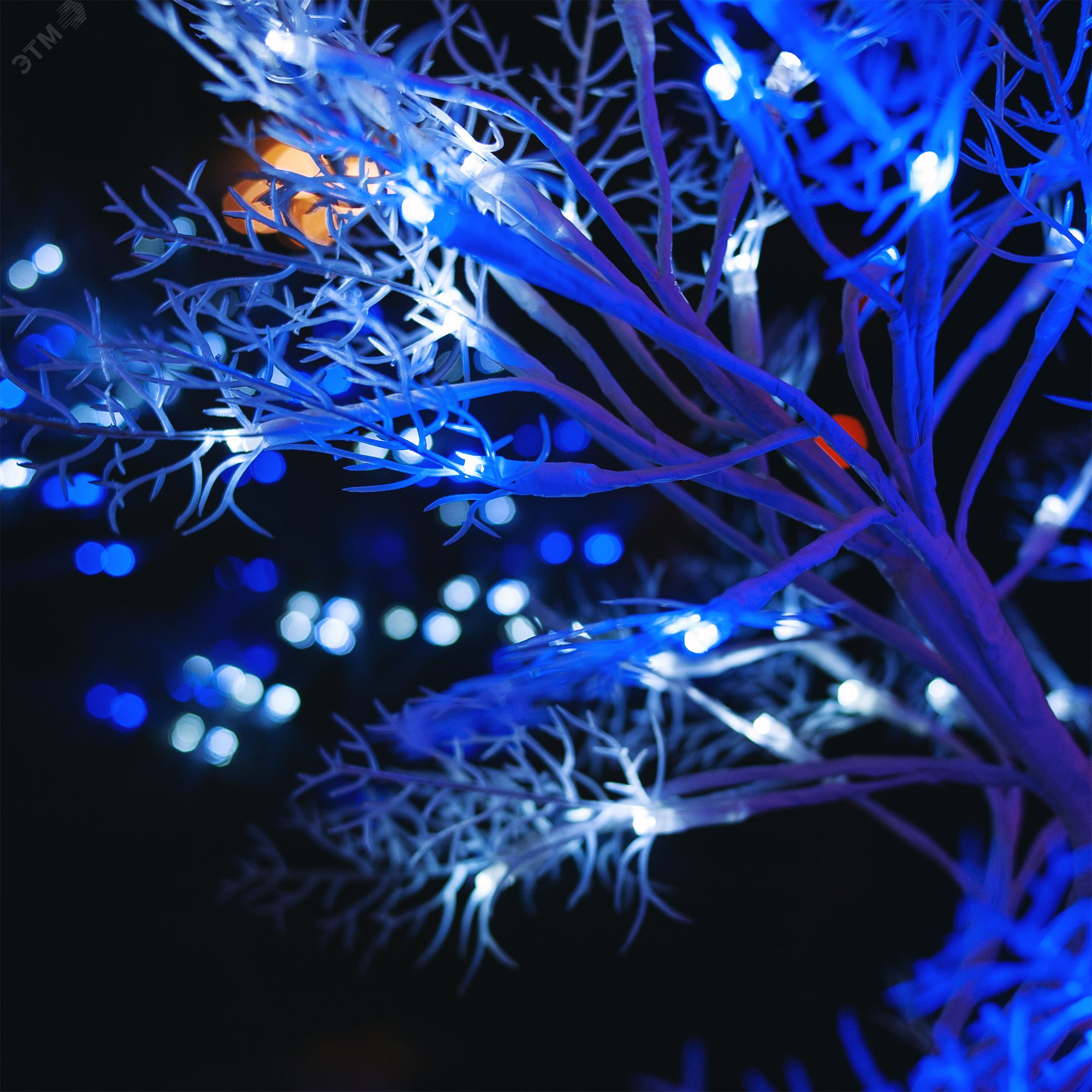 Дерево светодиодное Морозко 50 см 54 светодиода Синий и Провод белый ULD-T3550-054/SWA WHITE-BLUE IP20 FROST UL-00001400 Uniel - превью 2
