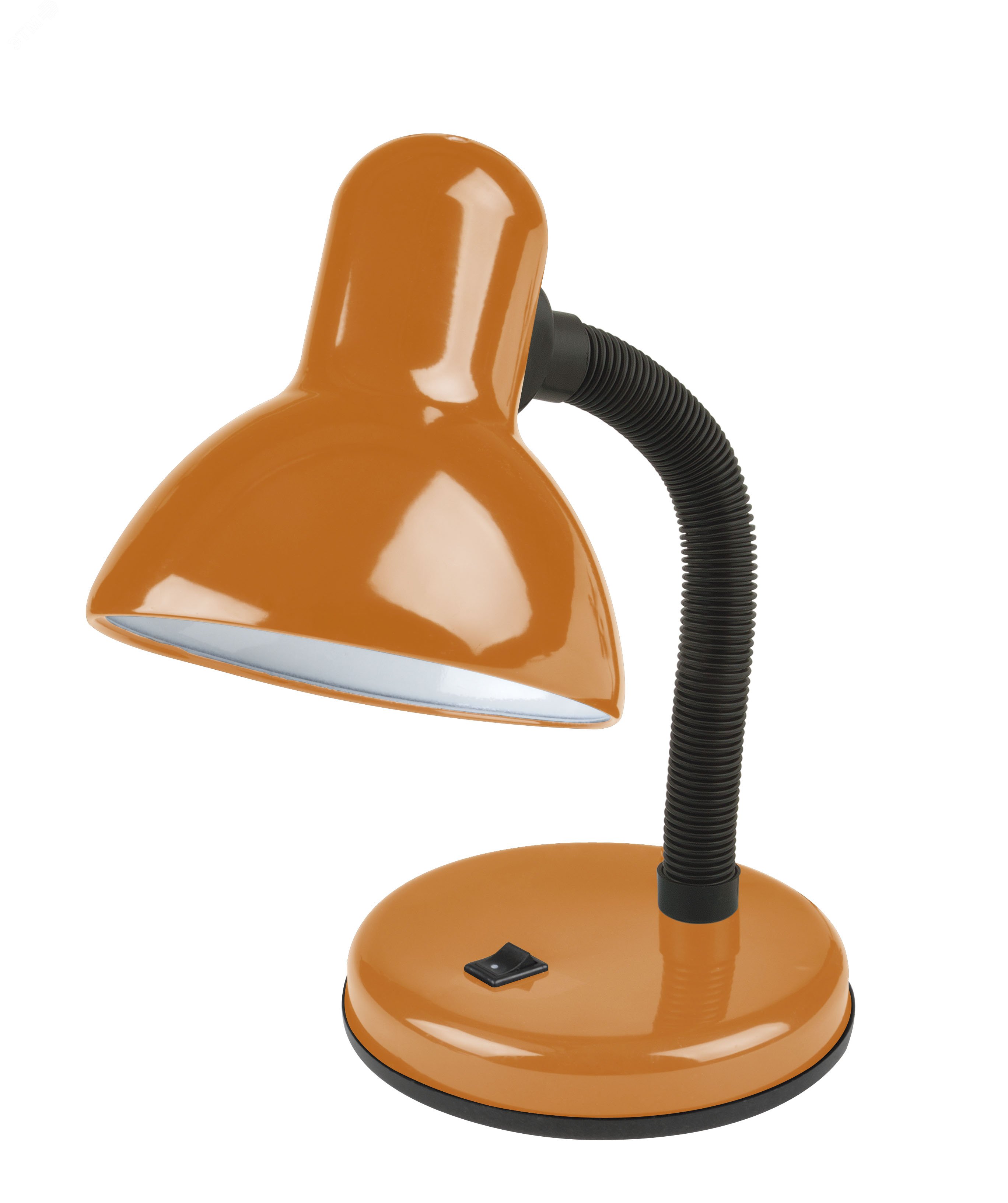 Изображение товара Настольный светильник с цоколем Е27, механическим выключателем, оранжевый
