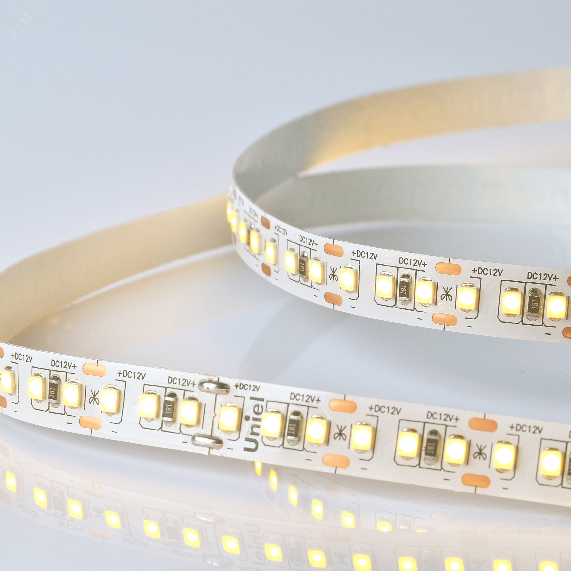 Изображение товара Гибкая светодиодная лента 14Вт/м 12В IP20 168LED/м 5м в герметичной упаковке