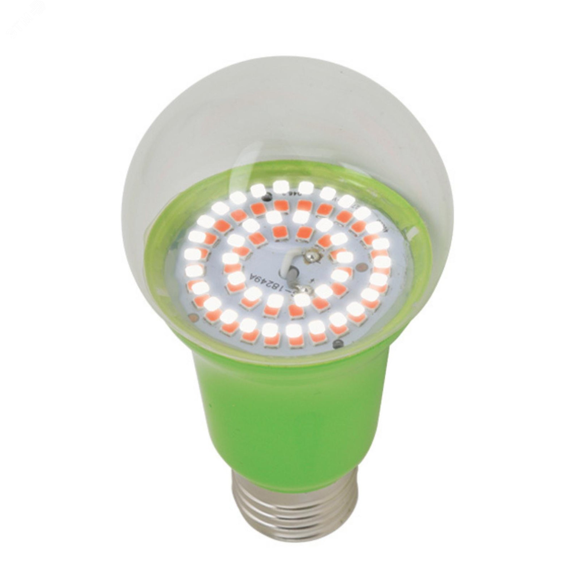Лампа светодиодная для растений. LED-A60-15W/SPSB/E27/CL PLP30GR Форма A, прозрачная. Спектр для рассады и цветения. Картон. ТМ UL-00004582 Uniel - превью 2
