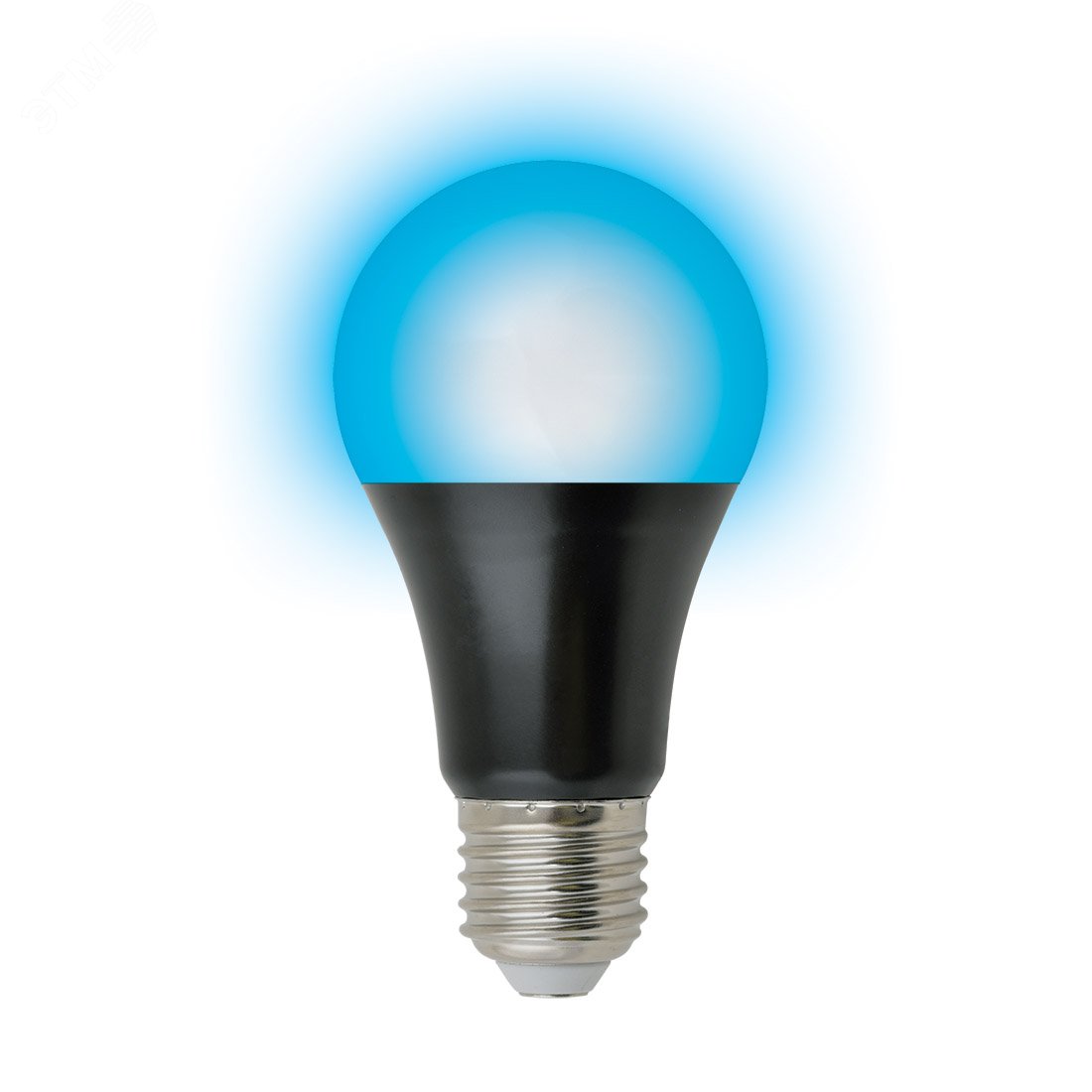 Лампа светодиодная ультрафиолетовая для дискотек LED-A60-9W/UVAD/E27/FR PLZ07BK Спектр UVA 410нм Картон UL-00005855 Uniel - превью