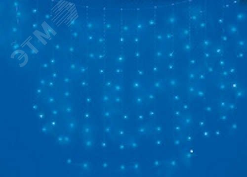 Изображение товара Светодиодная бахрома 1,8м с синим свечением IP20 UNIEL UL-00007206
