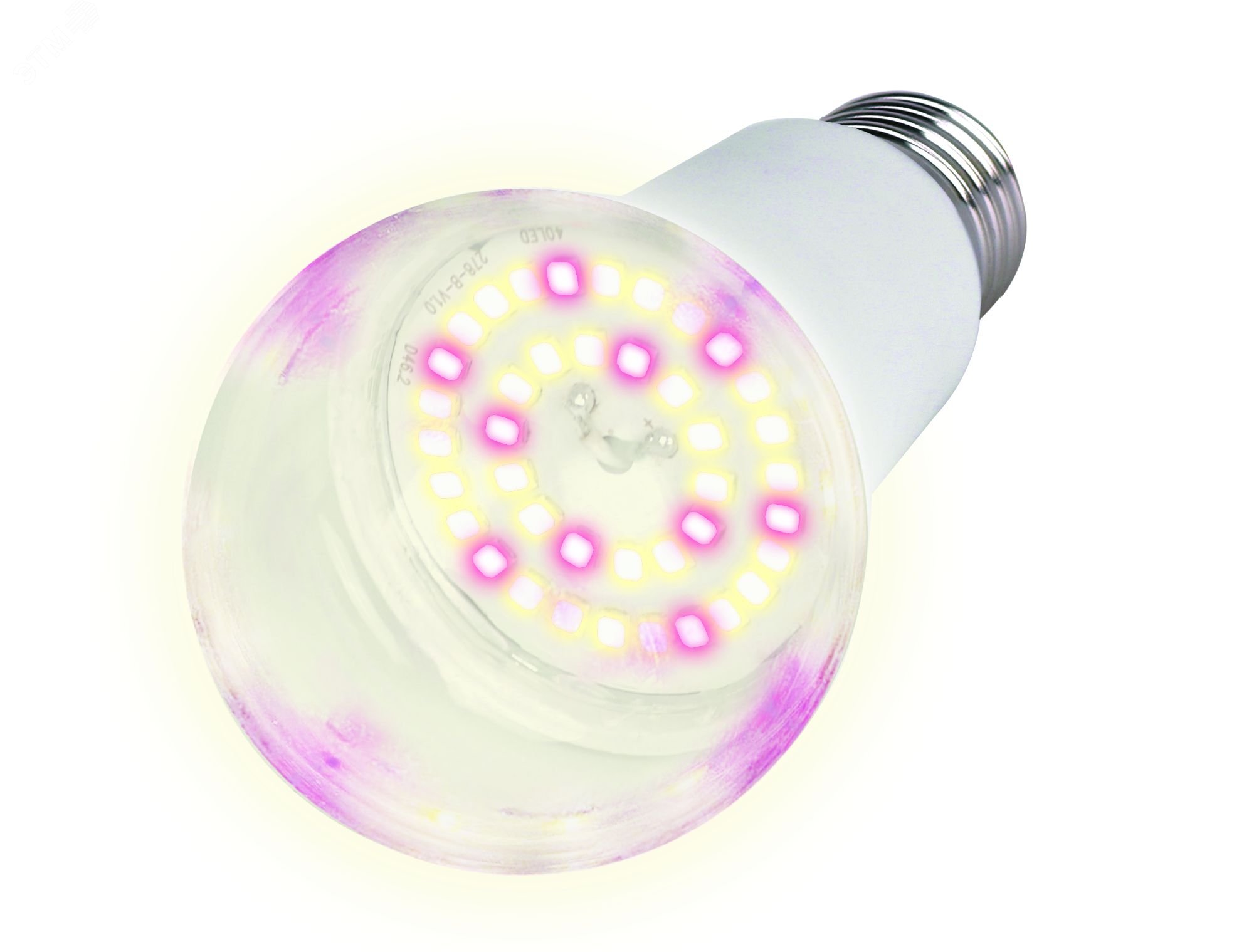 Лампа светодиодная для растений. Форма A, прозрачная. Спектр для фотосинтеза. LED-A60-15W/SPFB/E27/CL PLP30WH UL-00007405 Uniel - превью 2