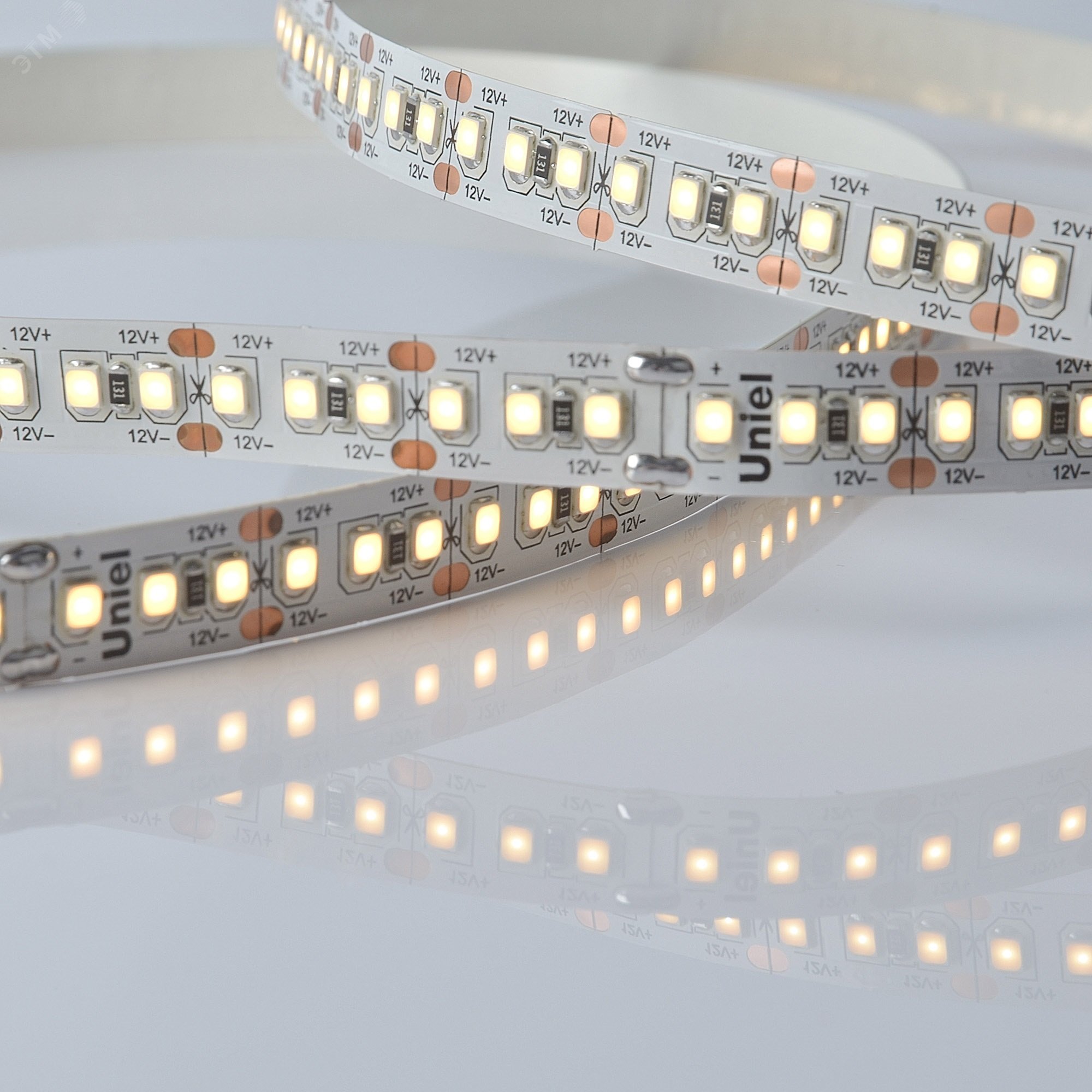 Изображение товара Гибкая светодиодная лента 5м IP20 3000K 12В 180LED/м