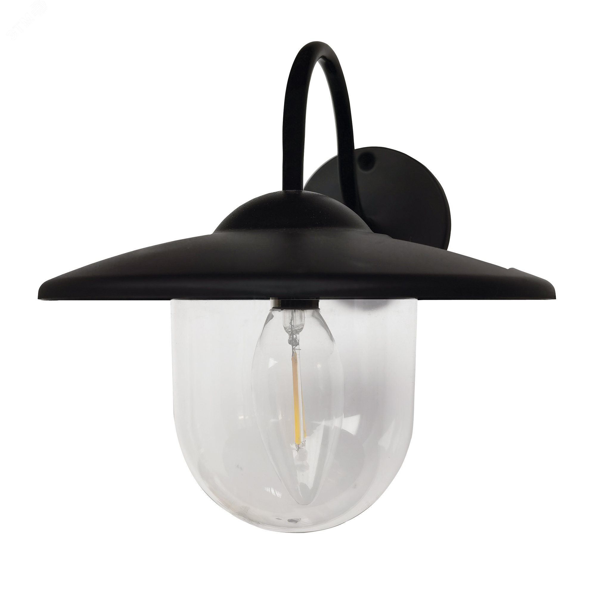 Изображение товара Настенный светильник на солнечной батарее с филаментной лампой, IP44, стильный дизайн